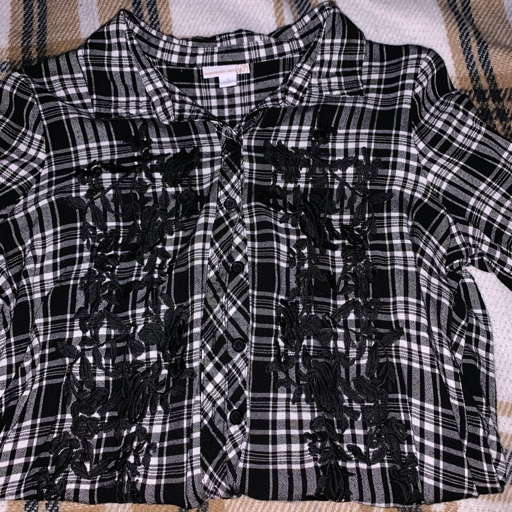 Black Flowery Long Sleeve